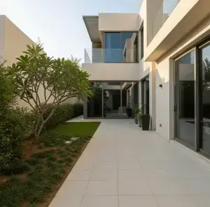 outdoor area cleanup after